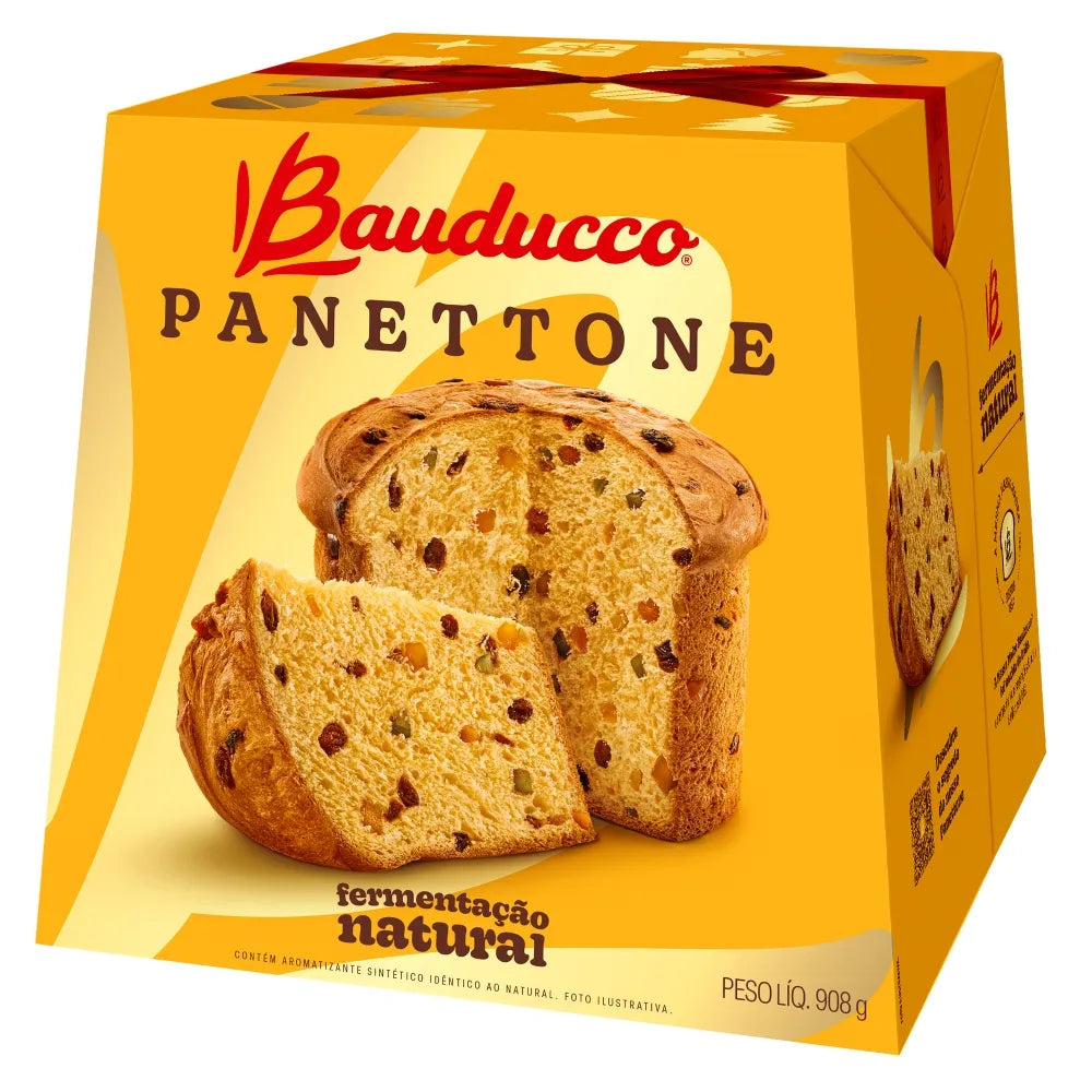 Panettone Bauducco 908g | 12 unidades