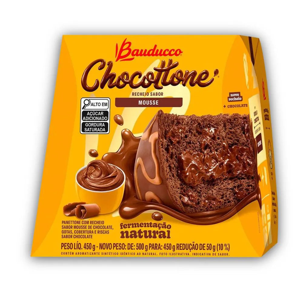 Chocotone Bauducco Recheado Mousse de Chocolate 450g